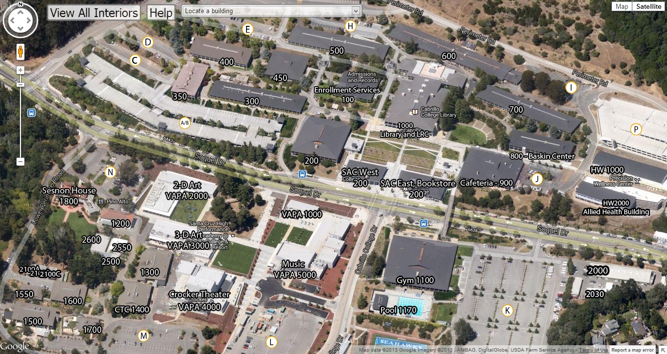 an zoomed out image of the cMap, showing the whole campus